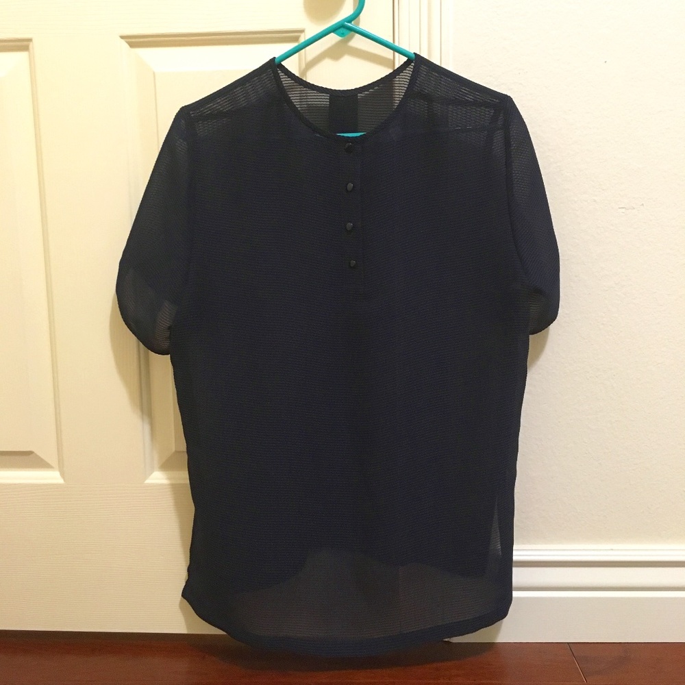 Clara Yoon Sheer Black Blouse